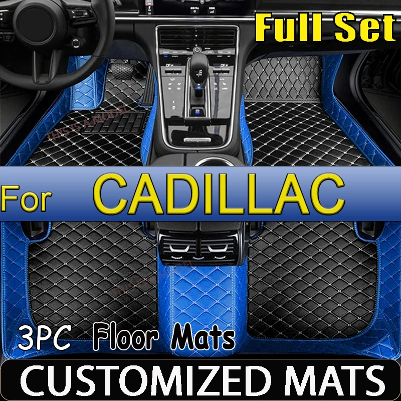 Custom Made Leather Car Floor Mats For CADILLAC CT6 CT6 PLUG-IN XT5 CT4 CT5 Interior Details Carpets Rugs Foot Pad Accessories