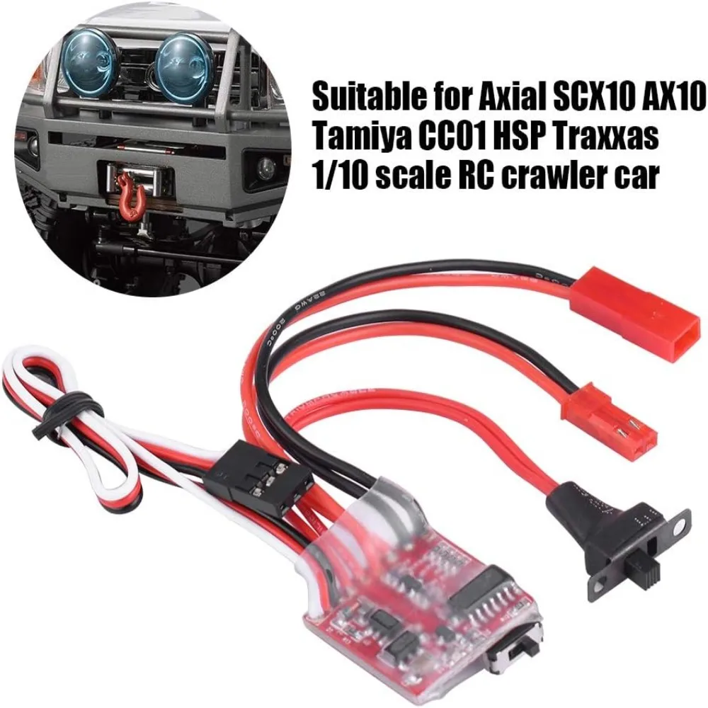 Stable 30A Brushed ESC Brake Function Conveient Winch Controller Brush Motor RC Crawler