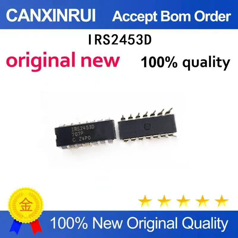 

(5-100 Pieces) New IRS2453DPBF IRS2453D direct insertion DIP14 self-excited full bridge driver chip IC