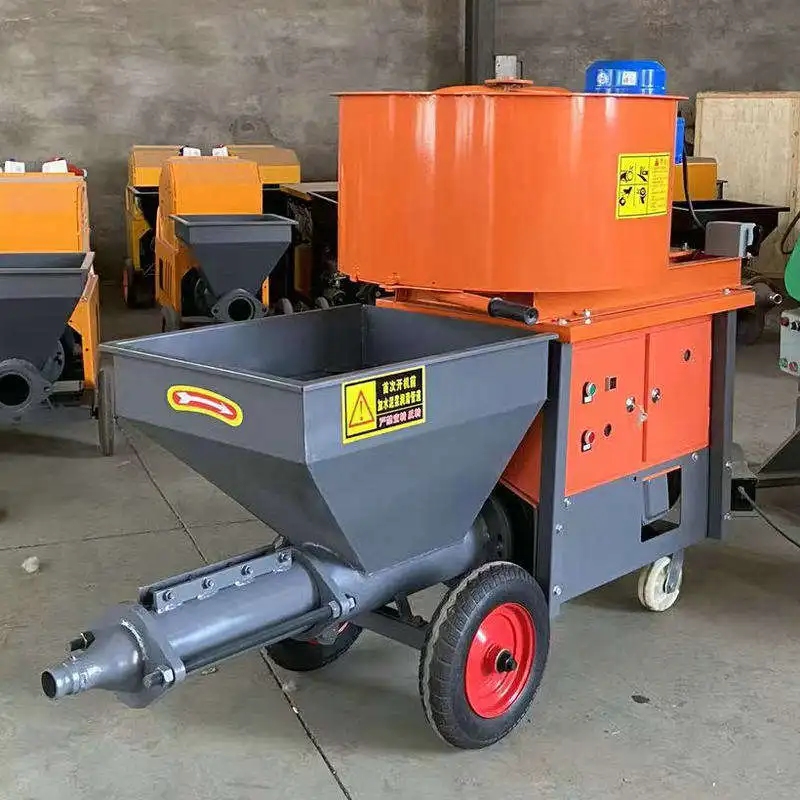 

Wholesale Wall Mortar Cement Spray Plaster Machine Screw Cement Mortar Putty Spraying Machine Automatic Wall Plastering Machine