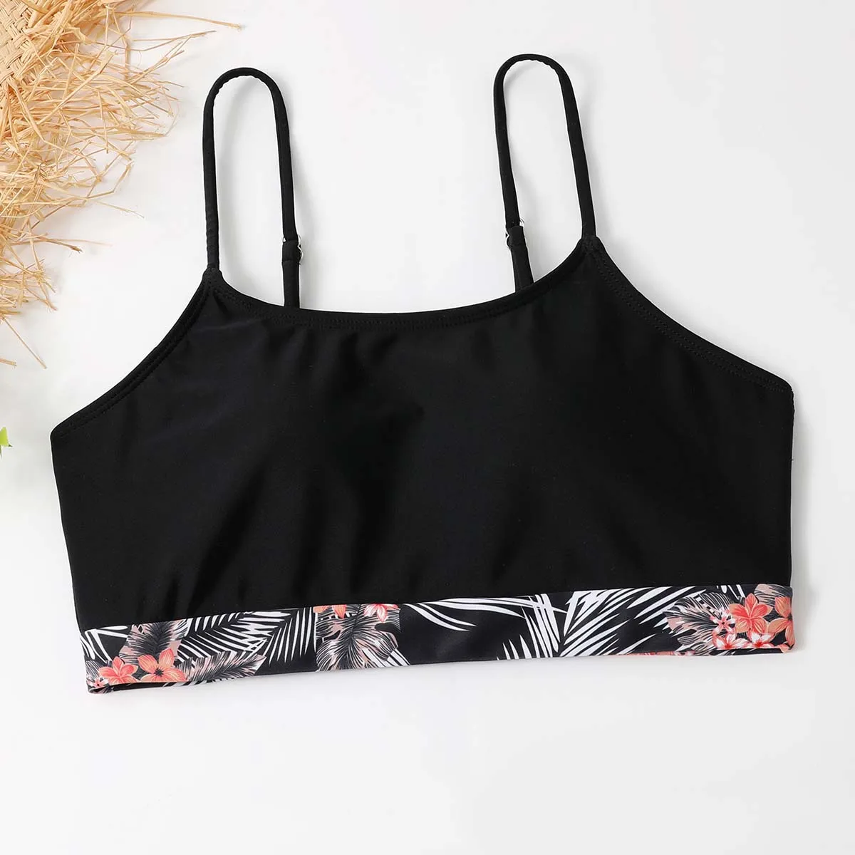 Costume da bagno da donna con stampa floreale sexy copricostume imbottito diviso