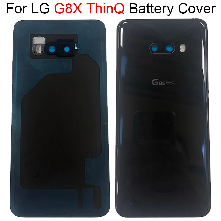 

For lg g8x thinq Battery Cover Case Rear panel Replacement 6.4" For lg g8x thinq back glass LMG850EMW battery cover With Lens