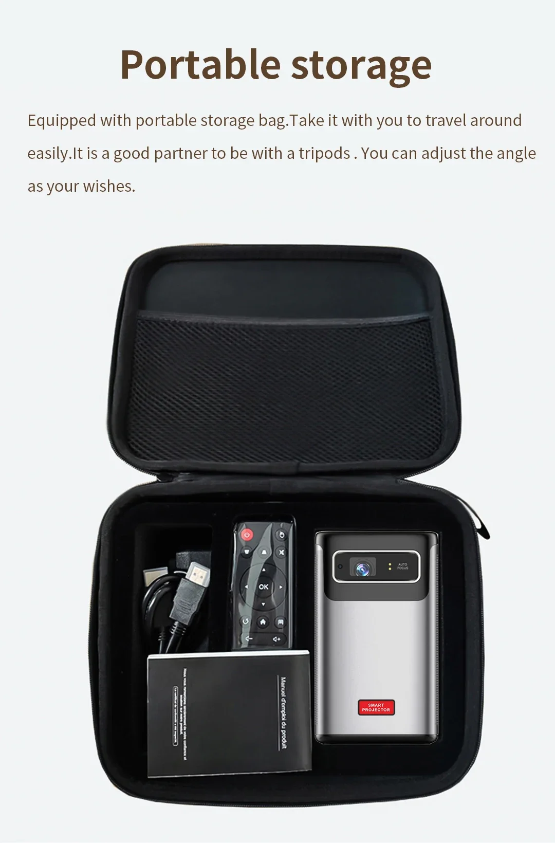 2026 YUNDOO أحدث 4K ثلاثية الأبعاد أندرويد الذكية واي فاي بيكو جيب صغير محمول LED DLP العارض المسرح المنزلي للهواتف الذكية اللوحية الكمبيوتر #1