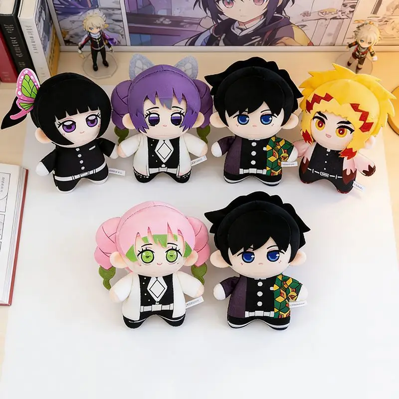 

23Cm Demon Slayer Hashibira Inosuke Kamado Tanjirou Soft Plush Fill Doll Bed Decorate Accompanied By Toy Girl Boy Birthday Gift