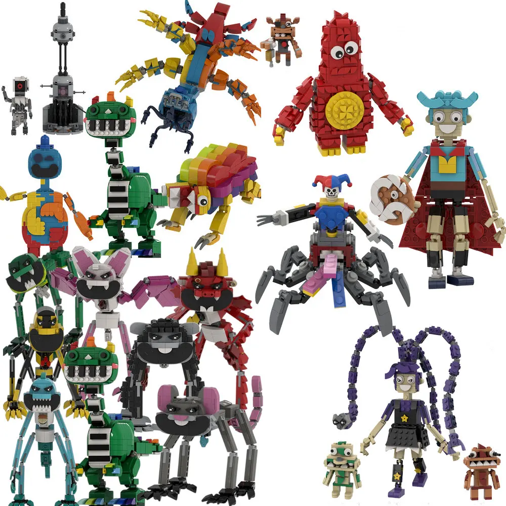 POPPY Playtime Nightmare Critters Piano Dragon Horror Building Block Figure Model Toy