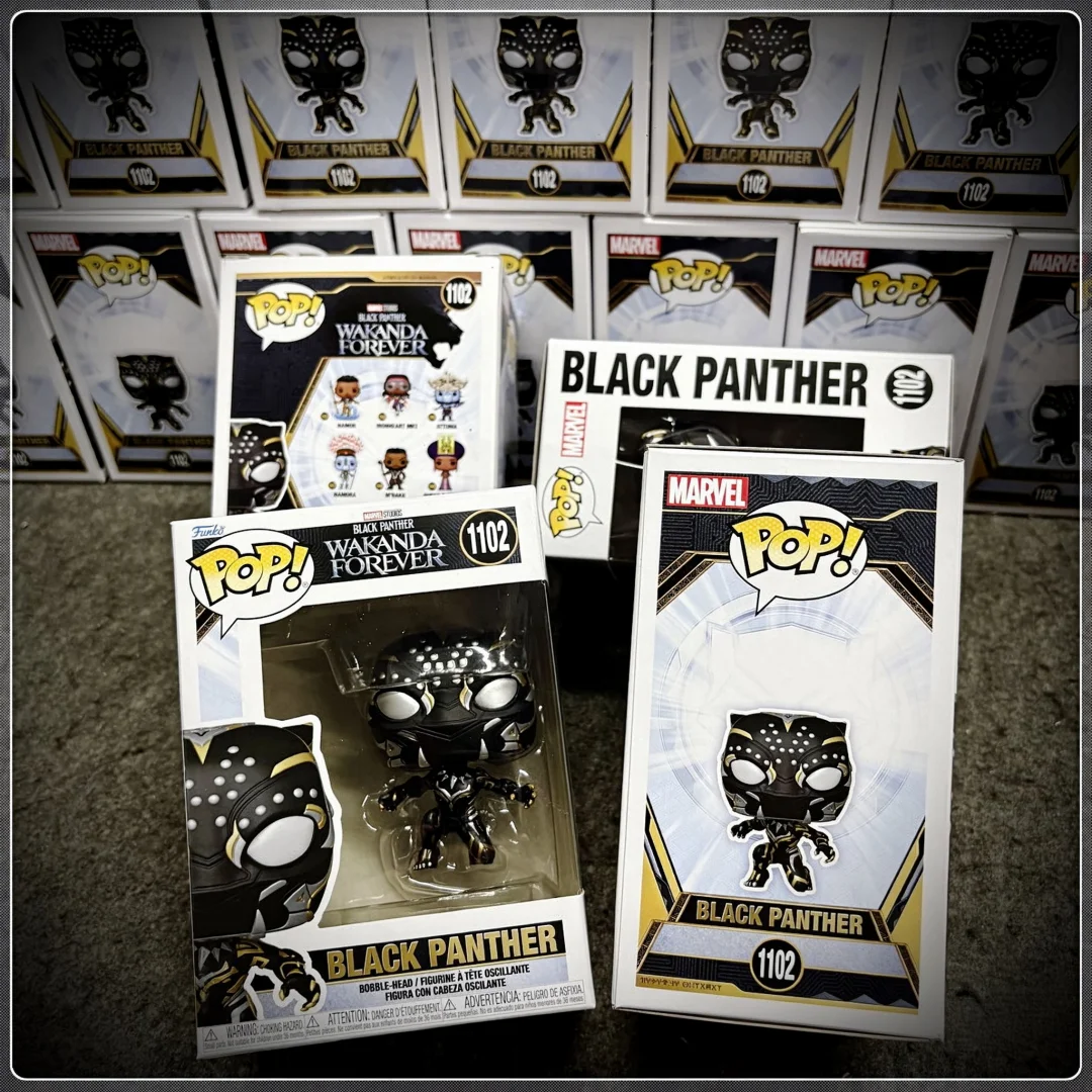 Funko Pop Wakanda Forever Black Panther 1102 1425, Edición Limitada de Colección con Licencia Oficial, Estatua Decorativa, Regalo para Fanáticos