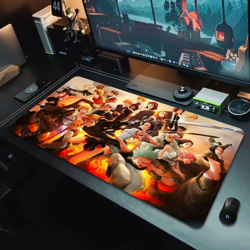 

XXL Game Lock Edge Mousepad Laptop Keyboard Office Rubber Soft Desk Mat Anime Soul Eater Large Mousepad 90x40 Computer Accessory