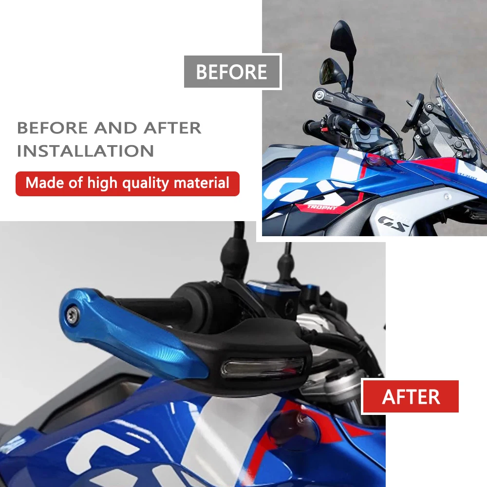 ل R1300GS 2025 2024 R 1300 GS ADV 2025 2024 2023 دراجة نارية المقود Handguard حماية المتزلجون قفازات واقية لليد حامي