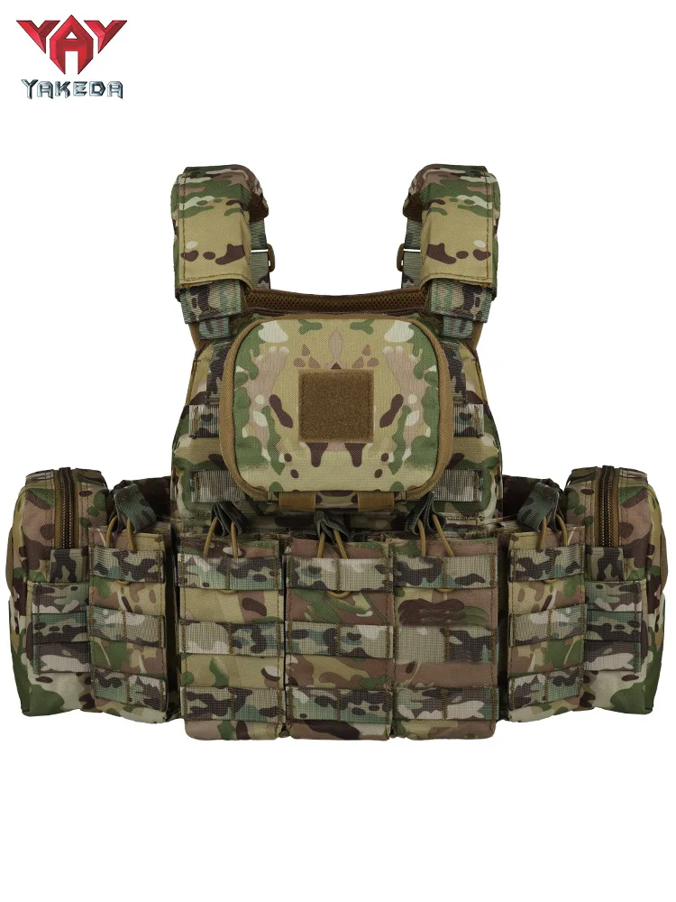 Tactical vest outdoor camouflage multifunctional vest hunting equipment adjustable tactical vest CS simulation