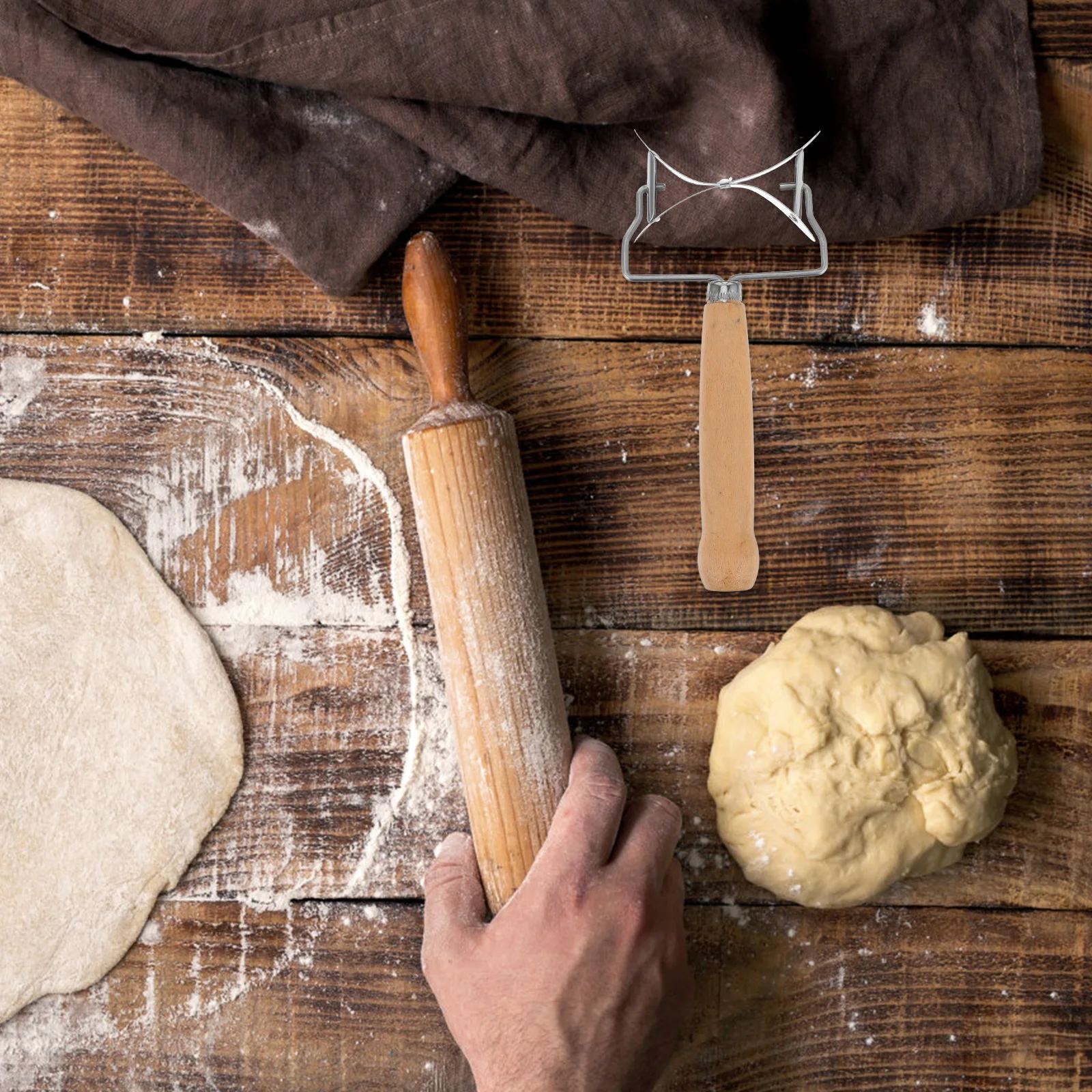 

Asian Cooking Tools Flour Mould Pastry Dumpling Maker Skin Pressing Plate Making