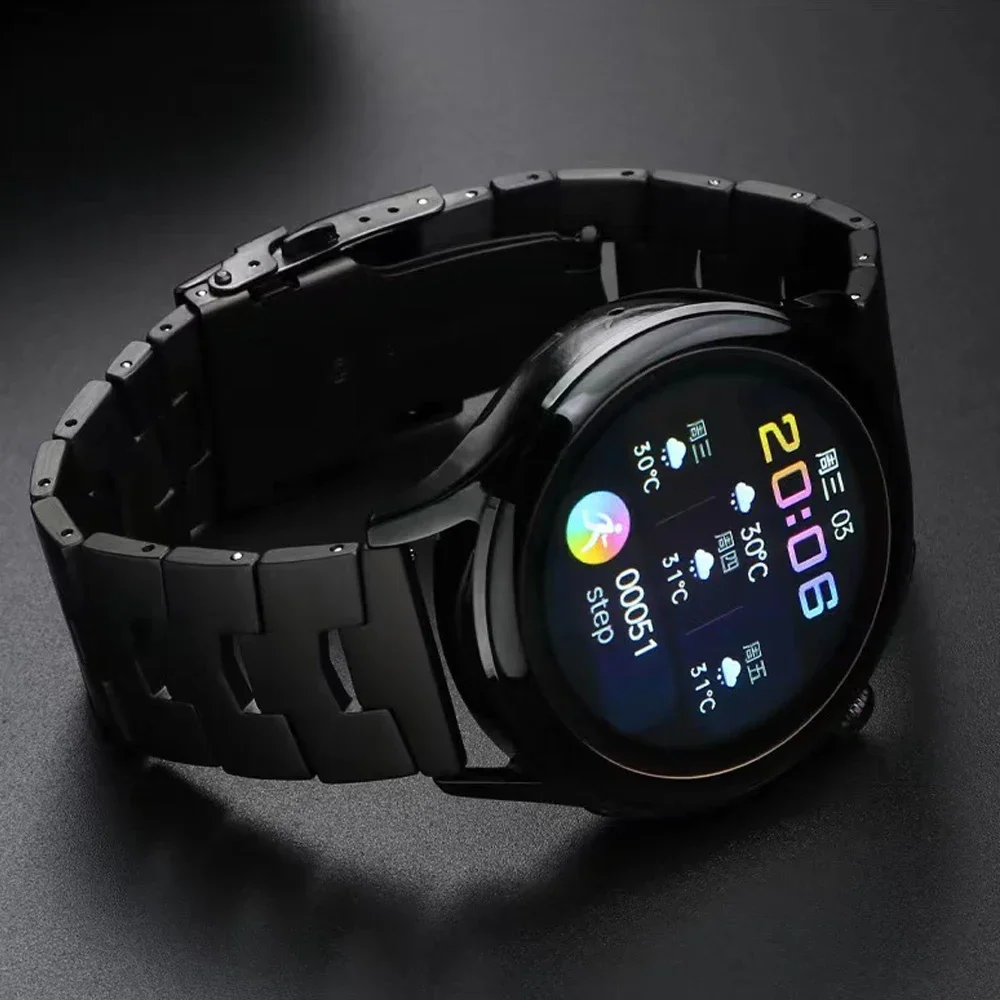 22mm Luxury Titanium Strap For Huawei GT4 3Pro 46mm 4/4Pro Ultimate Band For Samsung Galaxy Watch 3 45mm Gear S3 Metal Bracelet