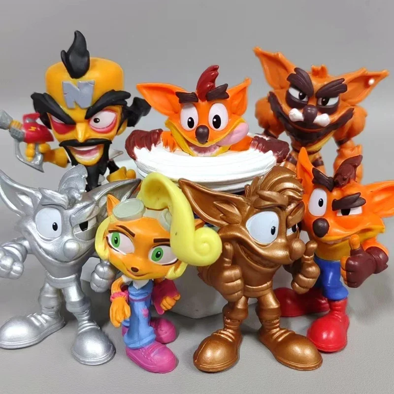 

Crashbandicoots Action Figues Model Game Peripherals Small Toy Collection Ornaments Gift Accessories