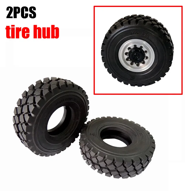 

Racing Tire Off-Road Vehicle Front Tire Hub for 1/14 Tamiya RC Truck Trailer Tipper Scania 770S Benz Actros Volvo MAN DIY Parts