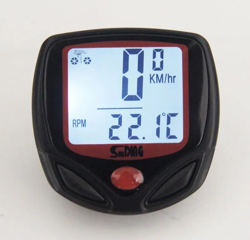 SUNDING-546AE Wired Cycling Computer Waterproof Bicycle Odometer Speedometer With LCD Display Bike Speedometer new arrival