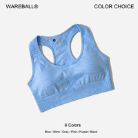 Seamless Sports Bra Top Gym Fitness Women Running Crop Tops Push Up Female Workout Padded Yoga Bra High Impact Activewear