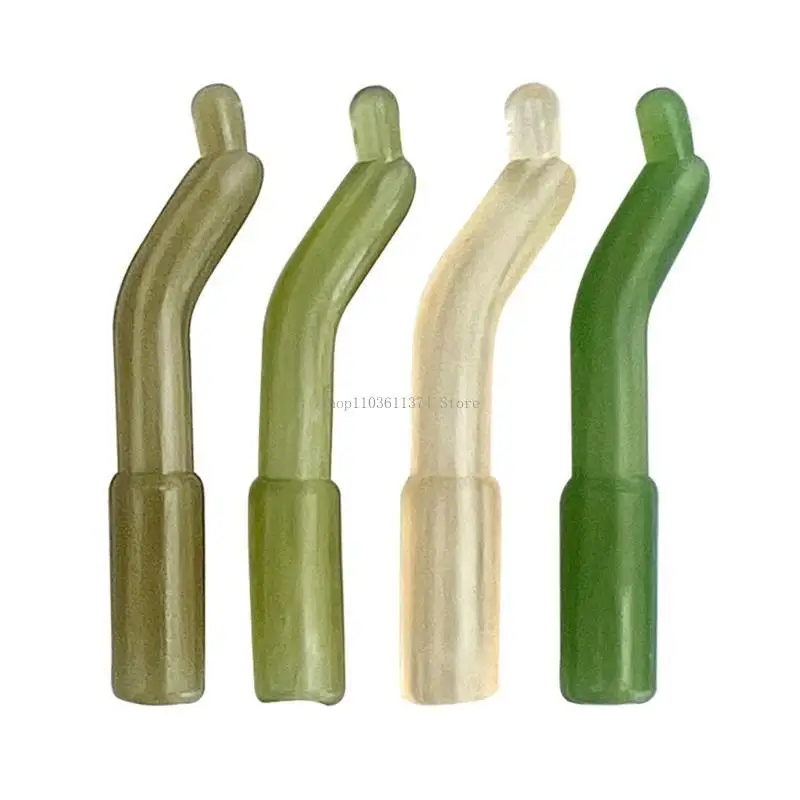 

50Pcs/set Lake Fishing Hook Sleeves Hair Rig Line Aligner Sleeves Lake Fishing Tackle Accessories Fishing Hook Kickers