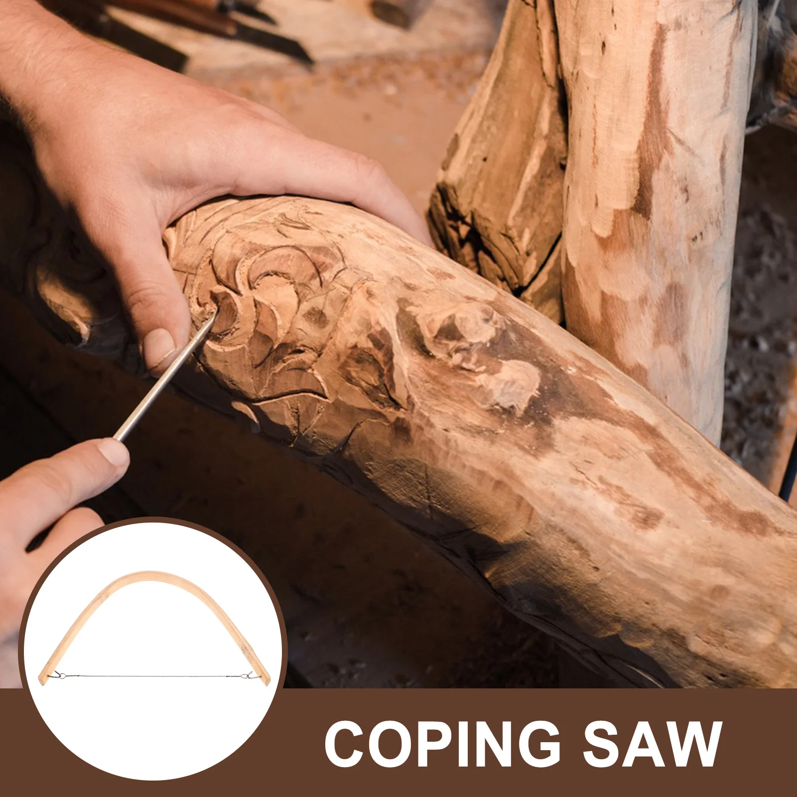 

Curve Saw Woodworking Hand Saw Bow Shaped Design Stable Cutting Low Vibration Rust Resistant Ergonomic Handle Portable Diy