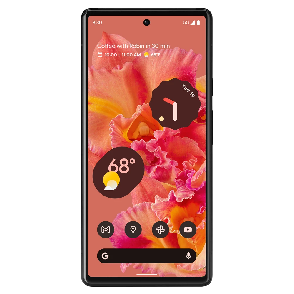 구글 픽셀 6 5G, 6.4 인치, 8GB RAM, 128GB, 256GB ROM, 구글 텐서 옥타 코어, 잠금 해제 오리지널 휴대폰, 안드로이드 픽셀 6 휴대폰