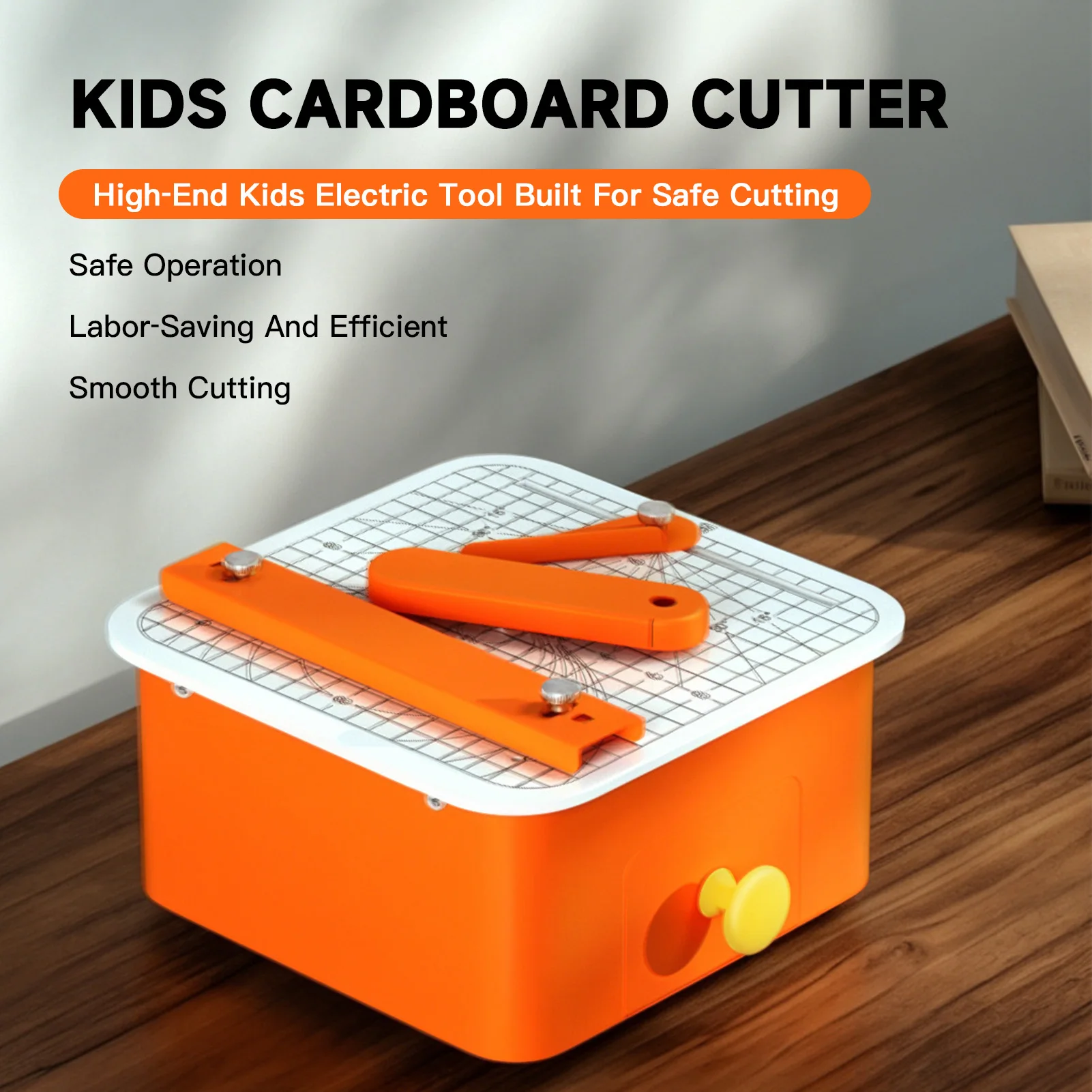 Cardboard Cutter for Kids Aged 5 and  Hand‑crafted Recycled Boxes 0-5mm Cutting Depth Concealed Blade Classroom Home Art