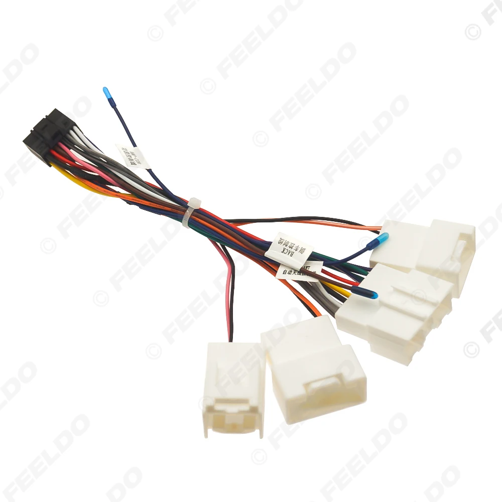 3Pcs 16-Pin Power Cord Car Wiring Harness Adapter for Mitsubishi Pajero Sport (Europe 2006-2009) Vehicle Accessory