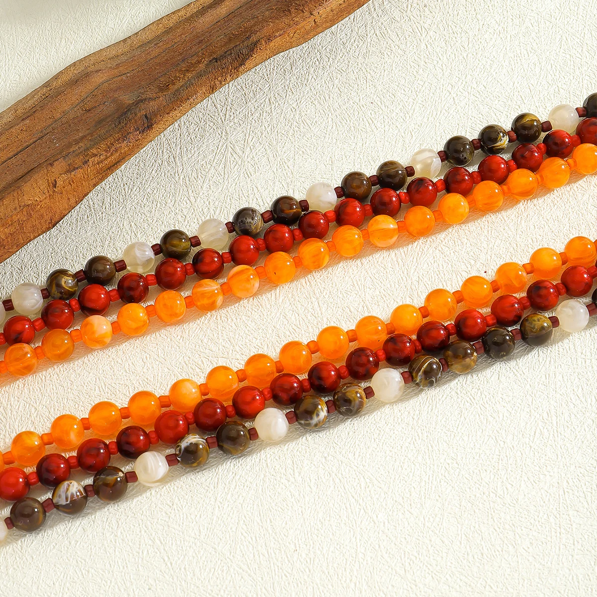 ZAA 3 Layer Beaded Neckalce For Women Bohemia Handmade Stone Beaded Charm Jewelry Banquet Party Decoration Accessories Gift