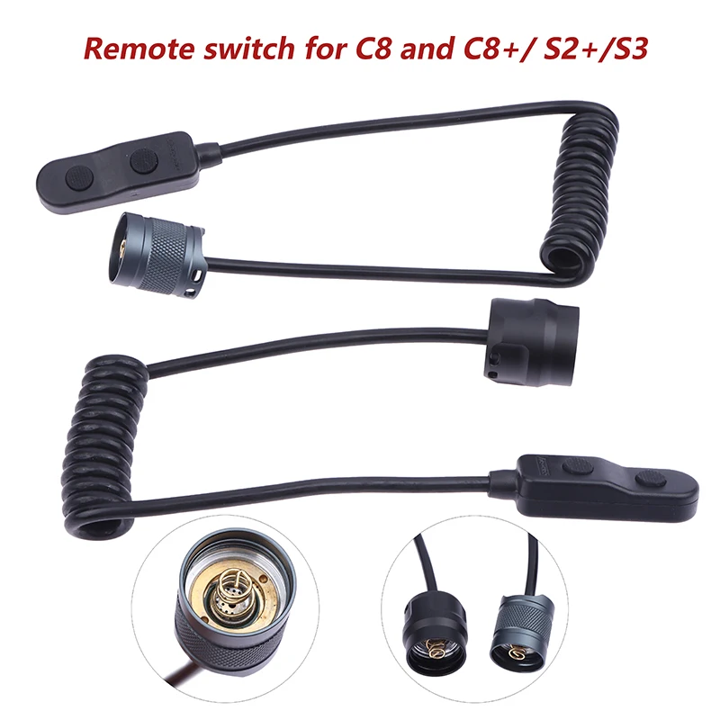 

Remote Switch With Convoy Tail Suitable For Convoy C8/C8+/S2+/S3 Tail Flashlight Accessories