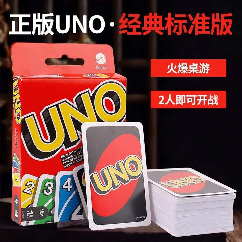 

In Stock Uno Original Wild Version Red Family Card Gam 112 Cards Travel-Friendly Makes A Great Game For Friend Toy Hot Sales