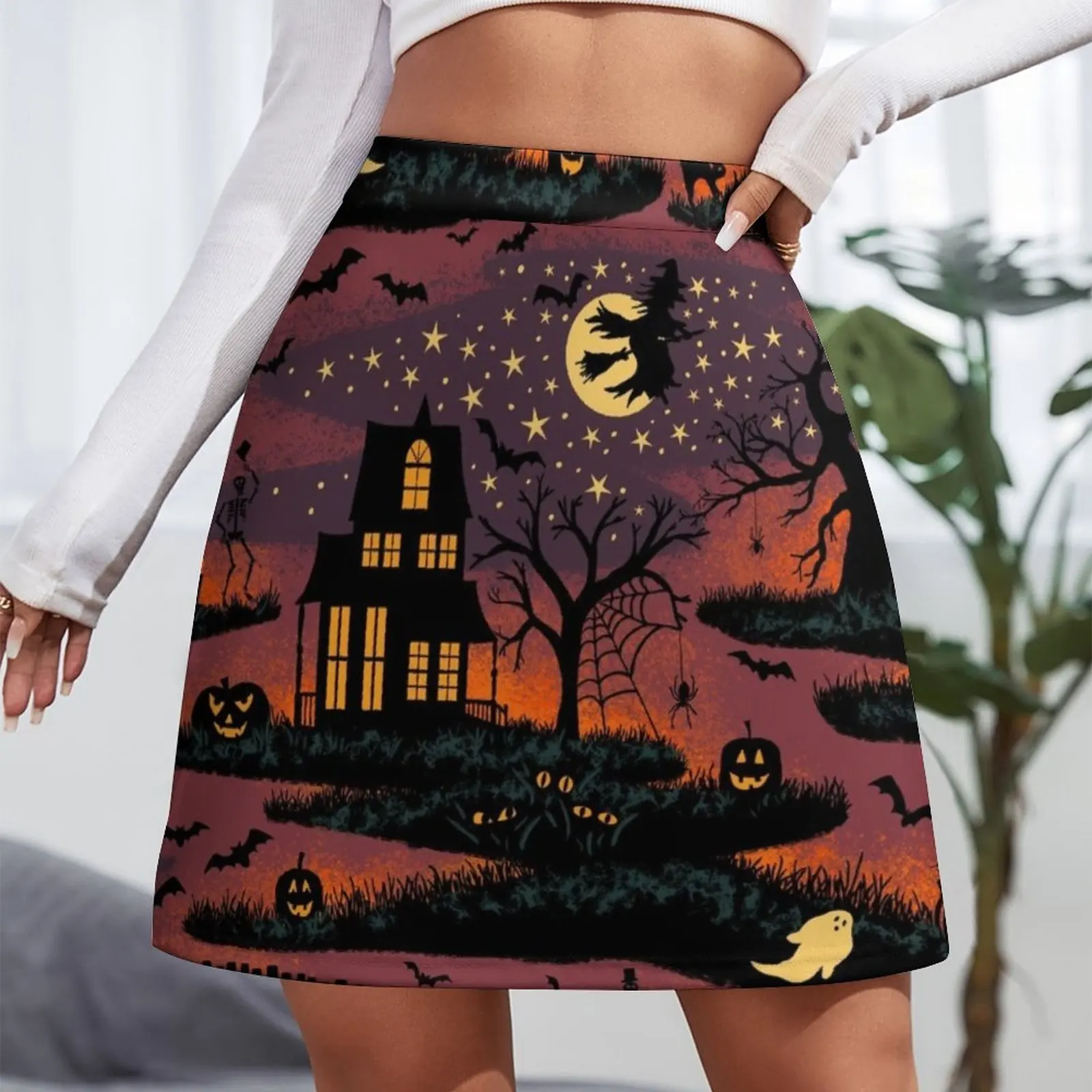 Magical Halloween Night Mini Skirt Clothing korean ladies summer Sexy mini skirt kawaii skirt