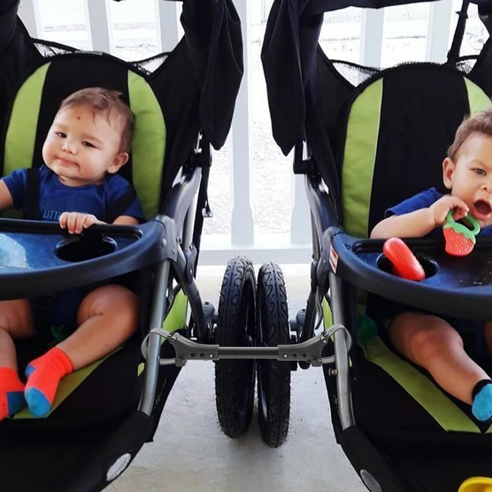 

3 шт., разъем для коляски, регулируемая длина, разъемы для двойной коляски, алюминиевая трубка, легкие прочные аксессуары для колясок