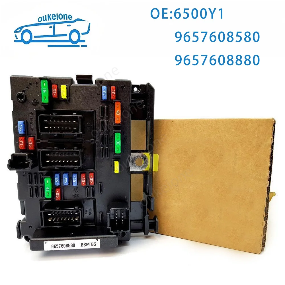 New BSM B2 Fuse Box Control Module for Peugeot 307 406 807 206 Citroen C3 C5 C8 Xsara 1999-2012 9657608880 9657608580 6500Y1