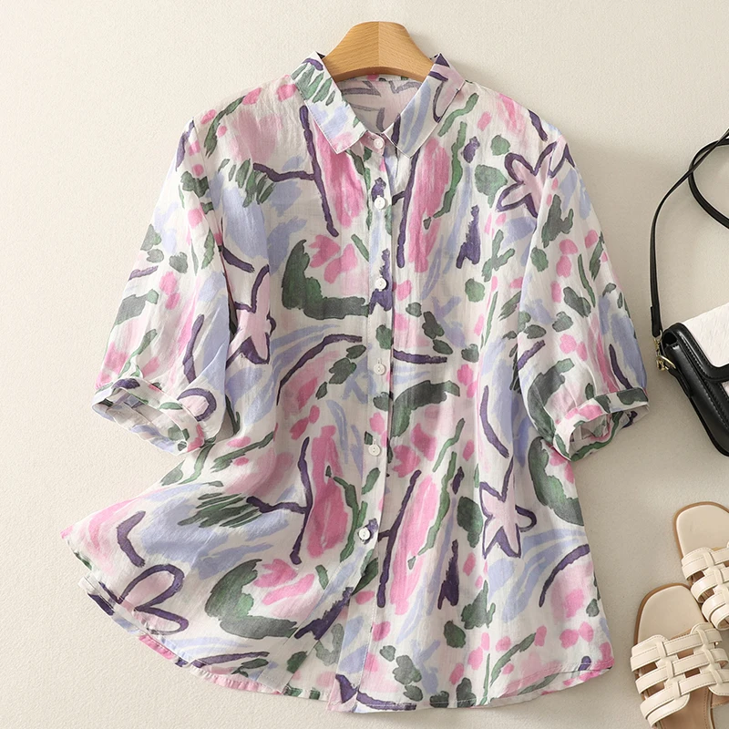 1193 picture/short sleeve style