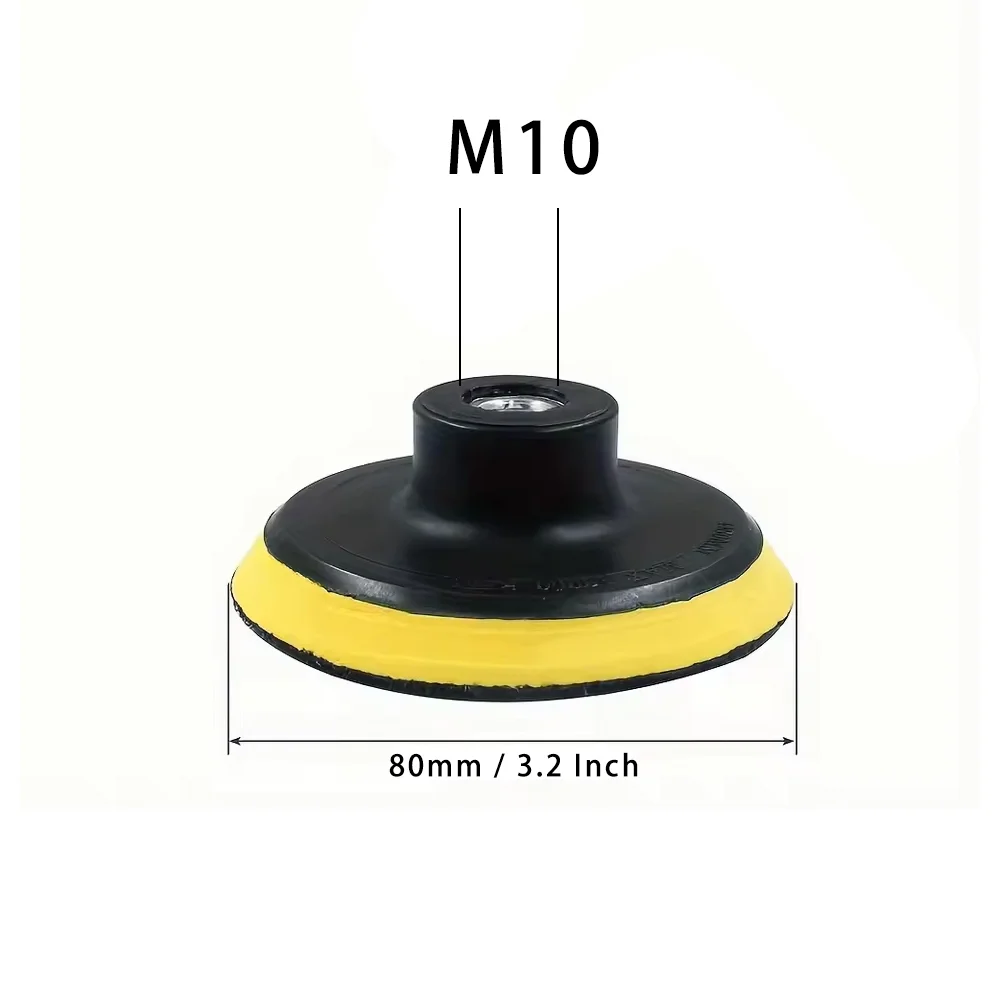 هوك وحلقة دعم الوسادة 3/4/5/6/7 بوصة 1 قطعة مع قضيب الحفر M10 M14 ل حامل الصنفرة تلميع القرص وتشطيب المعادن #4