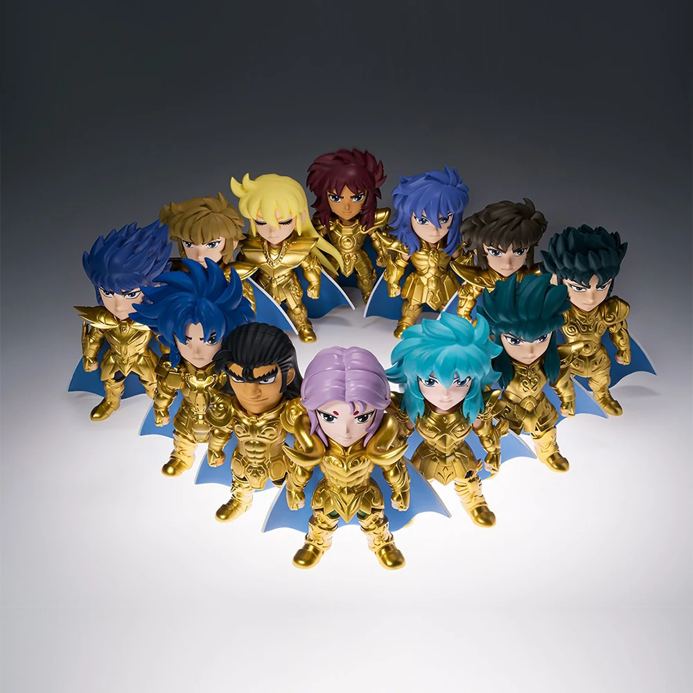 Mythe tissu lion Aiolia verseau Camus Cancer DeathMask doré zodiaque chevalier poupées d&#039;action BANDAI 5 pièces Saint Seiya figurine d&#039;anime