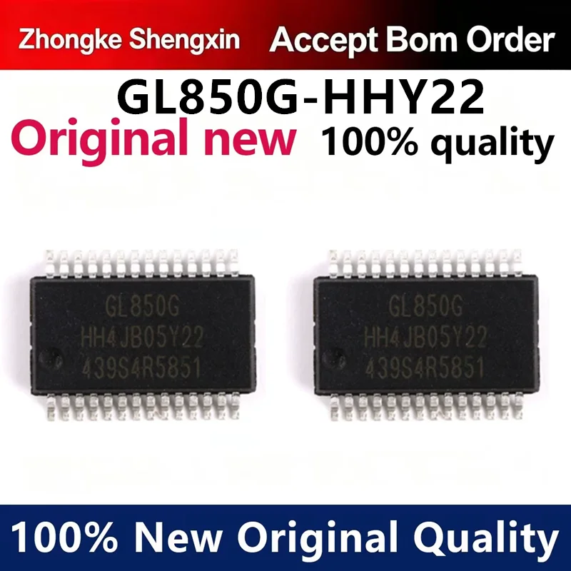 (5pcs-100pcs) Original GL850G-HHY22 USB 2.0 Central Controller Patch Genuine SSOP-28 IC for Electronics Repair