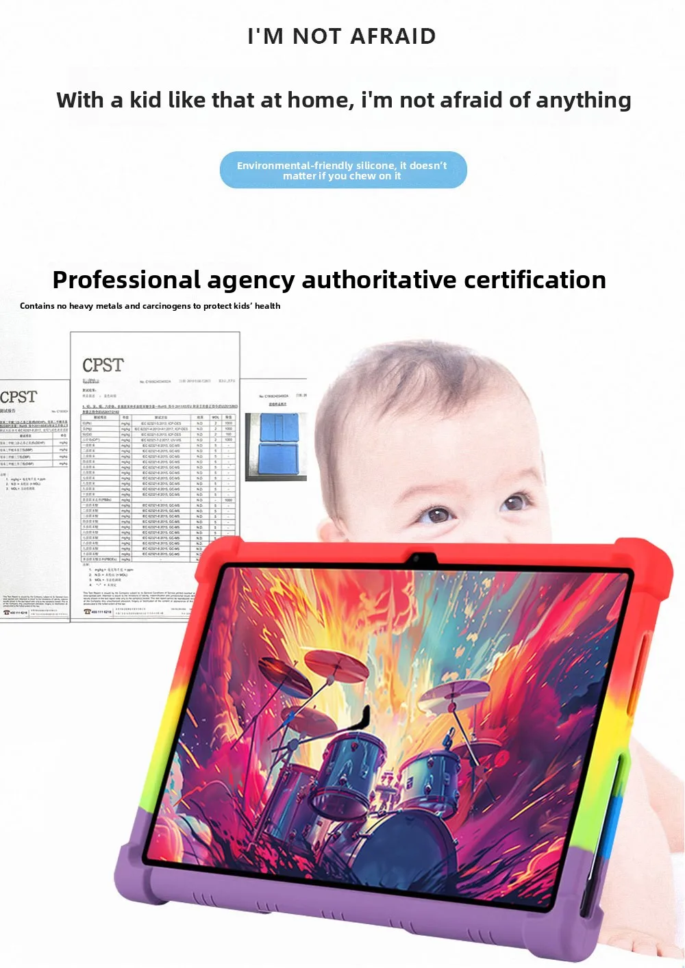 FÜR Lenovo Tab Plus Hülle 11,5 Zoll Silikon Stoßfeste Standhülle TB351FU Xiaoxin Pad Studio – Detail 3