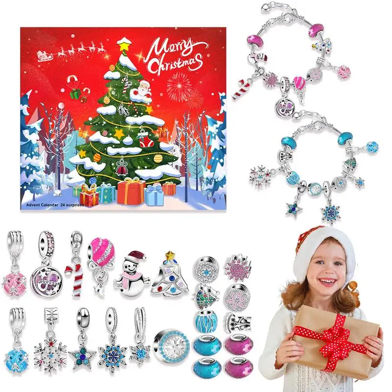 2024 Jewelry Advent Calendar Jewelry Sets 24 Days Countdown Calendar Jewelry Advent Calendar With 22 Decorations Jewelry Making