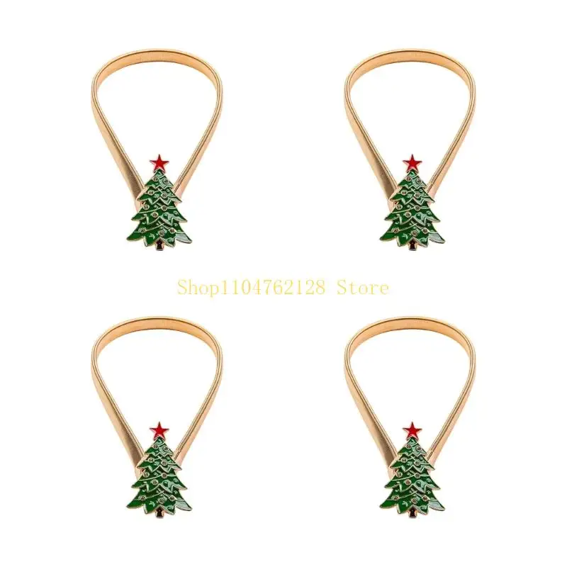 4Pcs Window curtain band with holiday accent and bright finish spring best sale