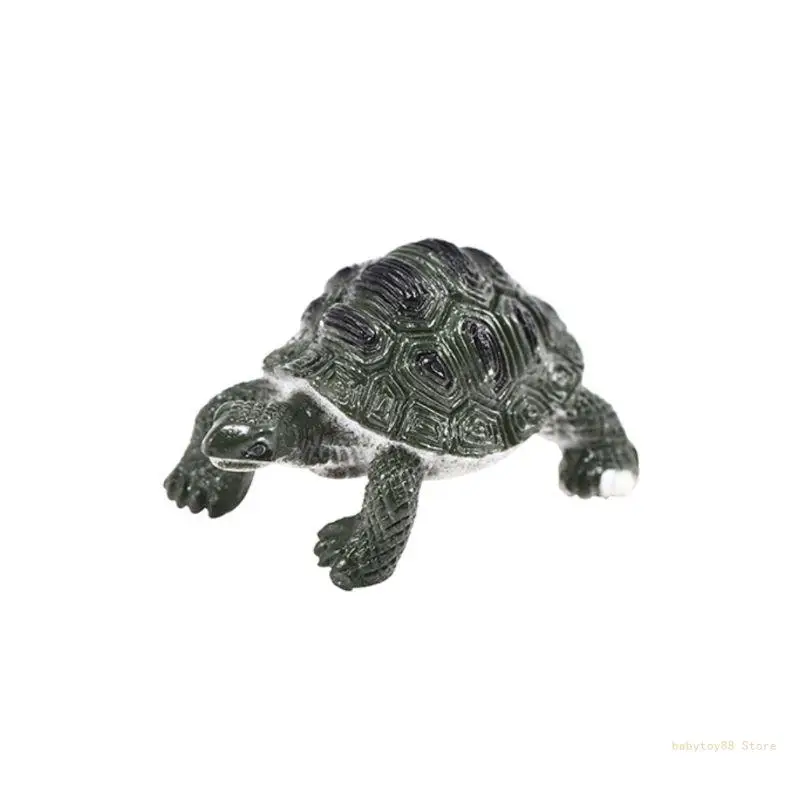 Y4UD 12pcs/set Simulation Animal Tortoise Figures Model Halloween Jokes Trick