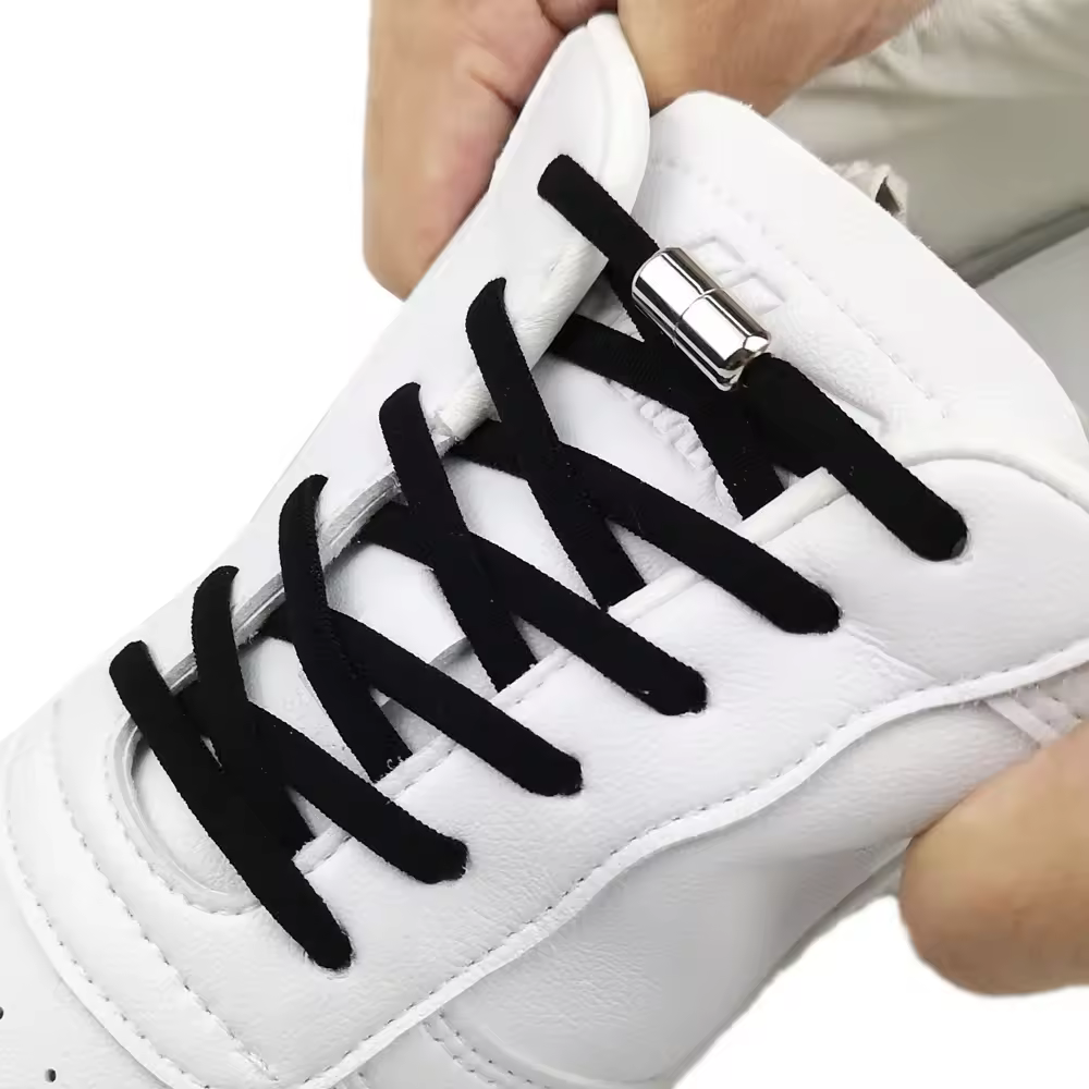 Elastic No Tie Shoelaces Semicircle Shoe Laces for Kids and Adult Sneakers Shoelace Quick Shoelaces Semicircle Shoestrings