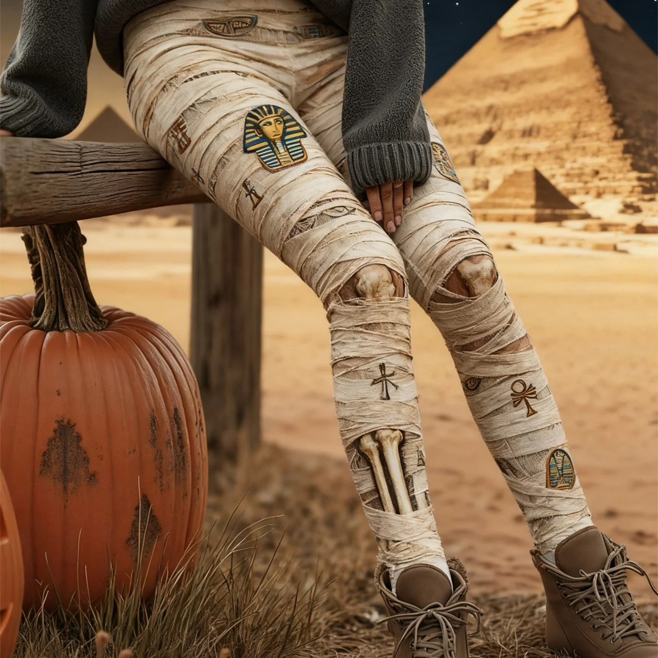 女性ハロウィンスケルトンプリントレギンスストレッチワークアウトレギンススリムタイツセクシーなファッションヨガパンツトレンディクールパンツギフト