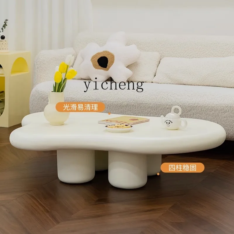 TQH coffee table household living room simple modern small apartment special-shaped table cream multi-color tea table