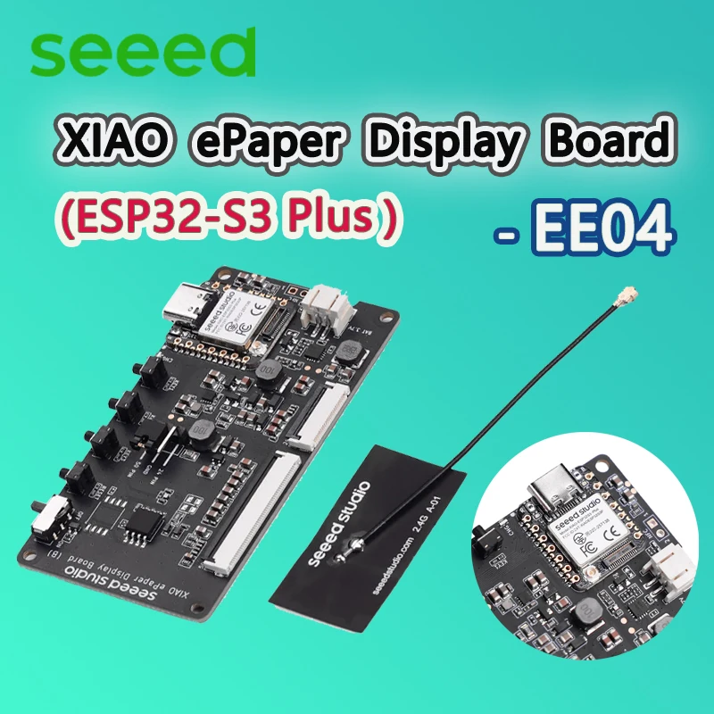 

Плата дисплея XIAO ePaper EE04, питание от XIAO ESP32-S3 Plus, поддержка 50-контактного 24-контактного дисплея ePaper, для проекта ePaper с низким энергопотреблением