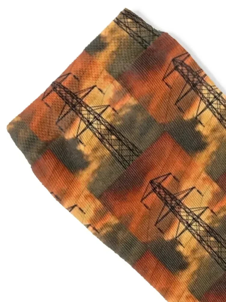 Electricity pylon Socks gifts hiking gift Climbing Girl'S Socks Men's