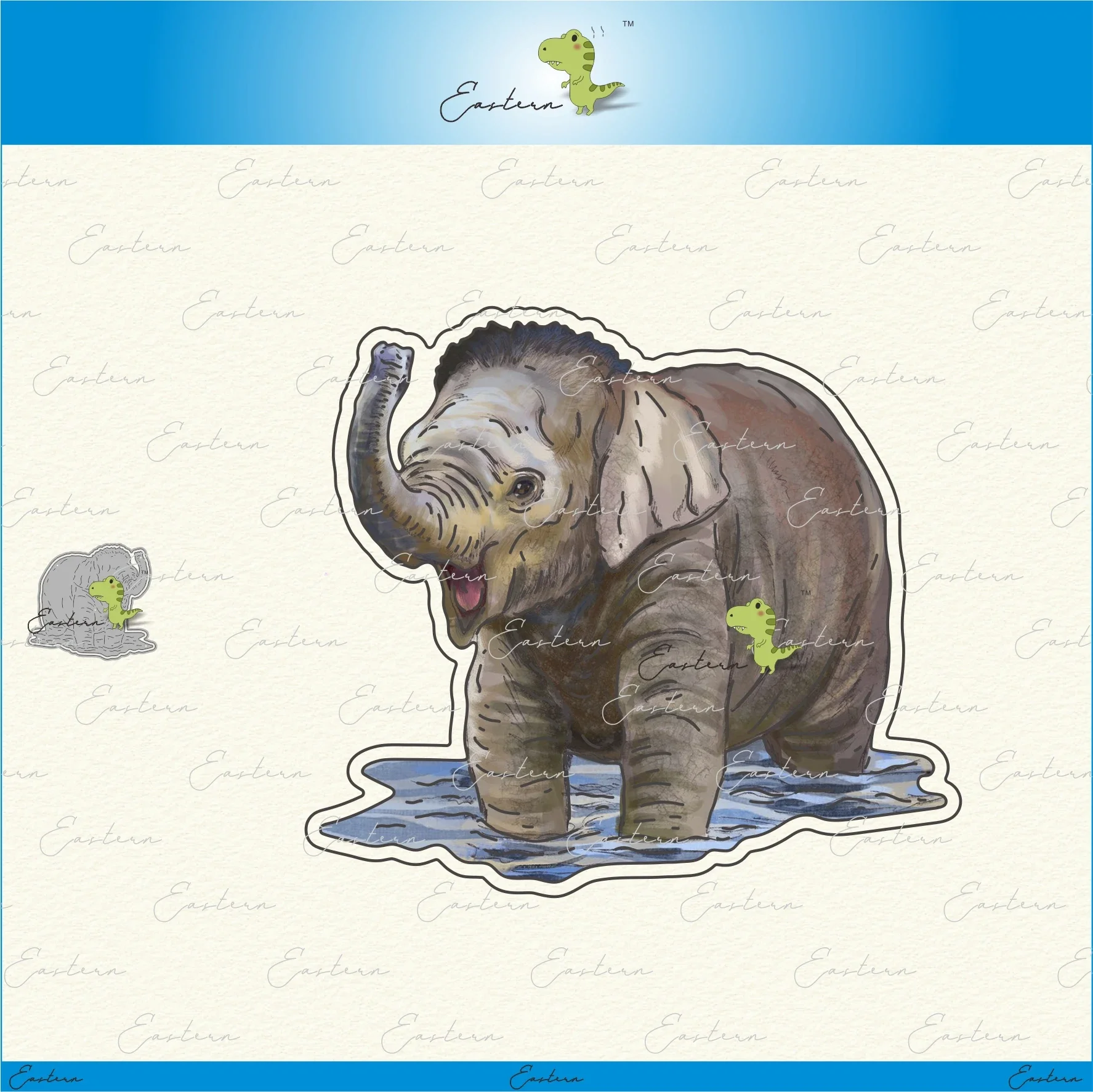 Elephant cubs metal cutting dies 2021 new diy mould Scrapbooking Paper Making Embossing tools die cuts crafts dies molds