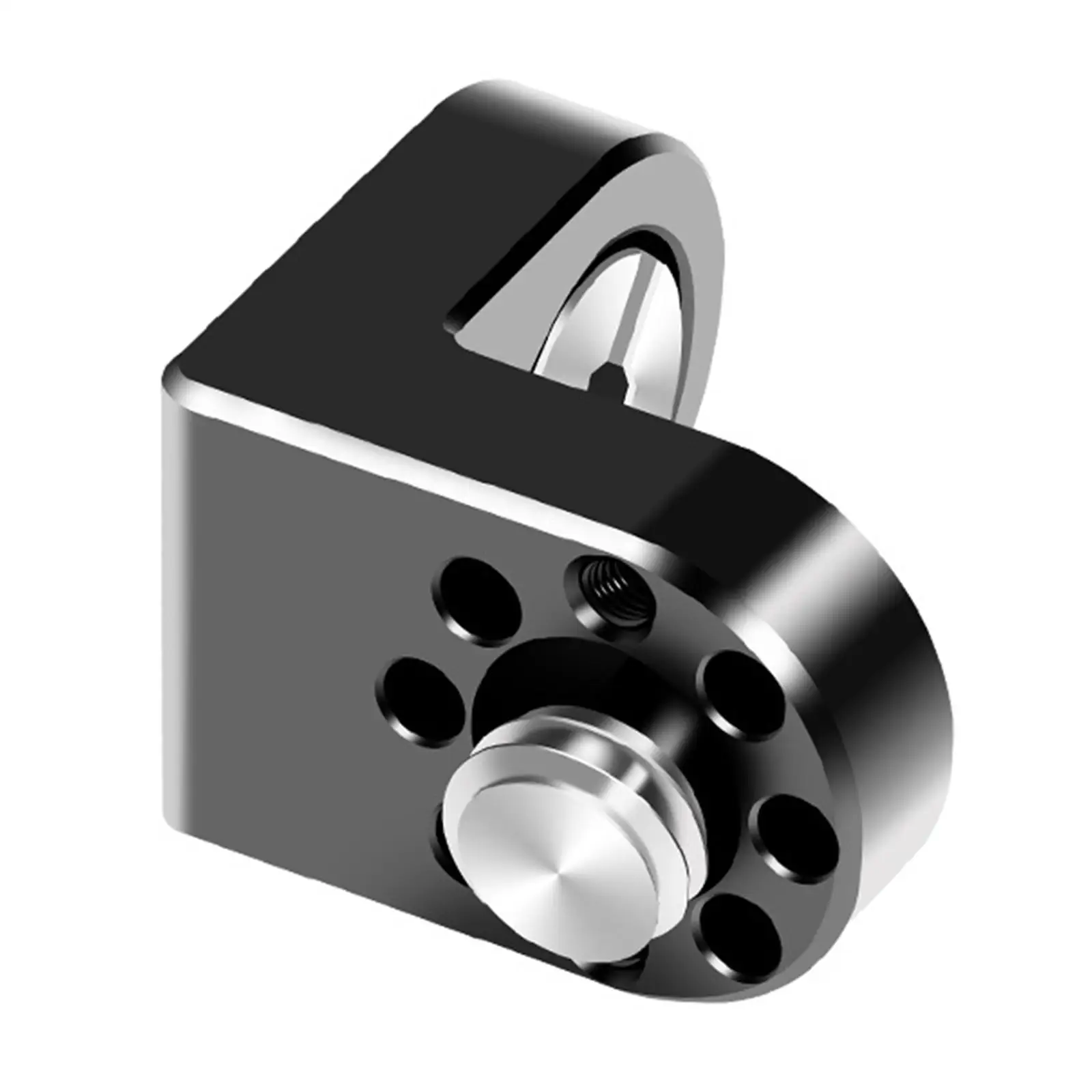 Staffa di estensione per montaggio ad angolo retto Foro di posizionamento per gabbia per fotocamera Lega di alluminio nera