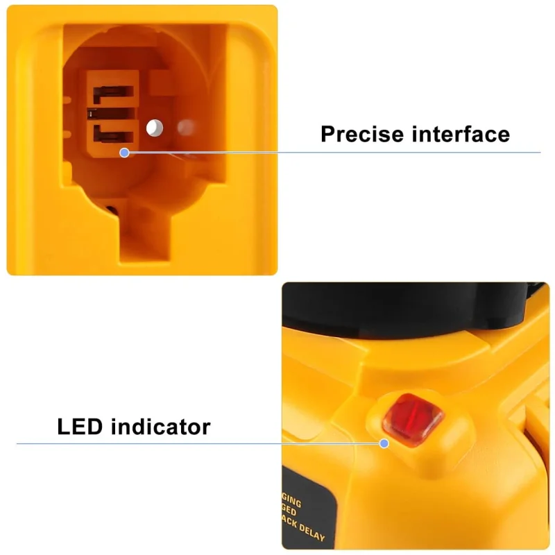 Für Dewalt Dual Port Ladegerät Für 7,2 V-18 V Nicd & Nimh Batterie DW9057 DW9096 DC9071 DC9091 DC9096 Batterie Ladegerät