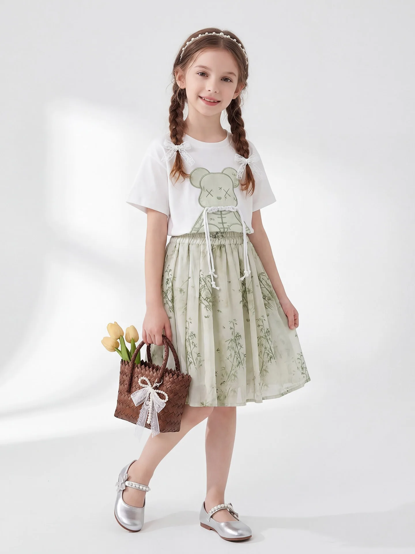 nouvel-ensemble-d'ete-pour-filles-style-chinois-imprime-ours-manches-courtes-jupe-mi-longue-ensemble-en-coton-fin-elegant-pour-enfants