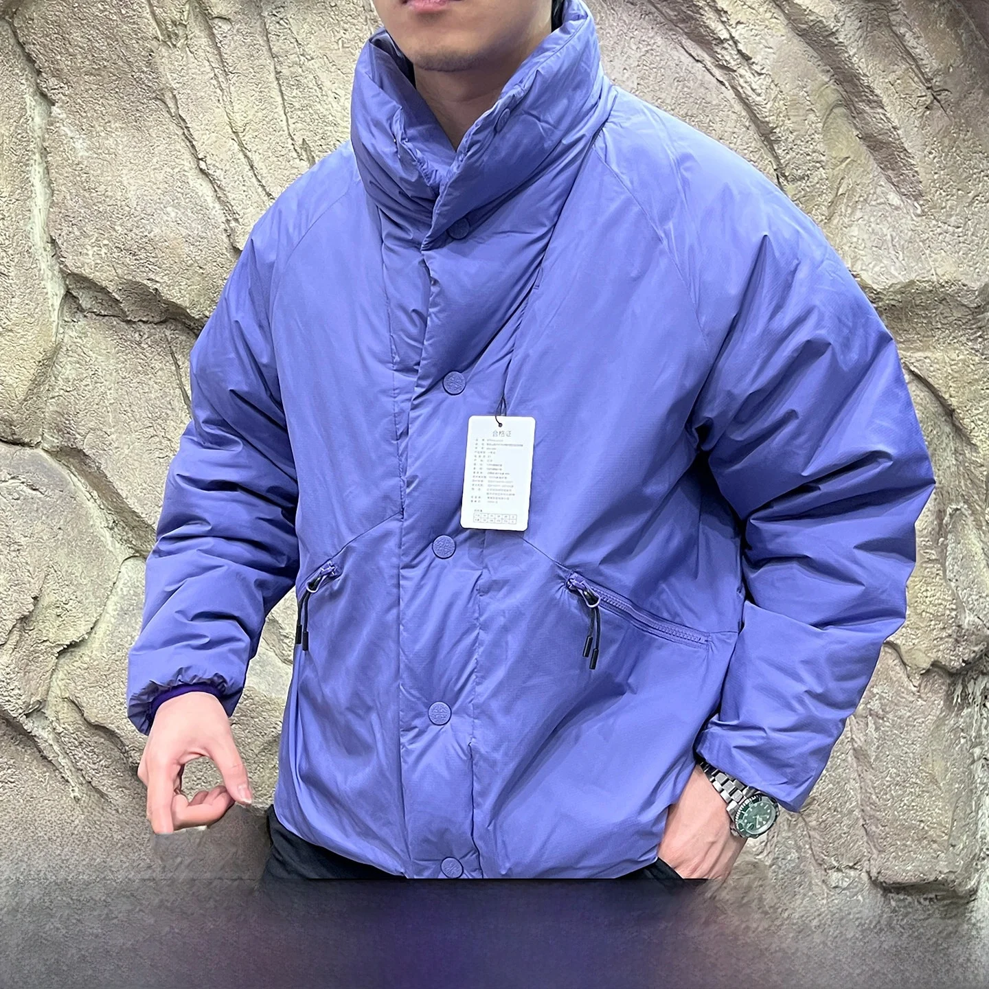 

Утепленная ветрозащитная водонепроницаемая пуховая куртка для мужчин и женщин, повседневная, из полиэфирного волокна, с наполнителем из утиного пуха, теплая верхняя одежда