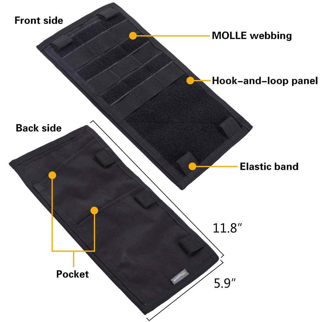 IDOGEAR Tactical MOLLE Pouches Sun Visor Organizer Truck Sun Visor Panel Pouch Auto Multi-pocket CD Bag 3524 camouflage