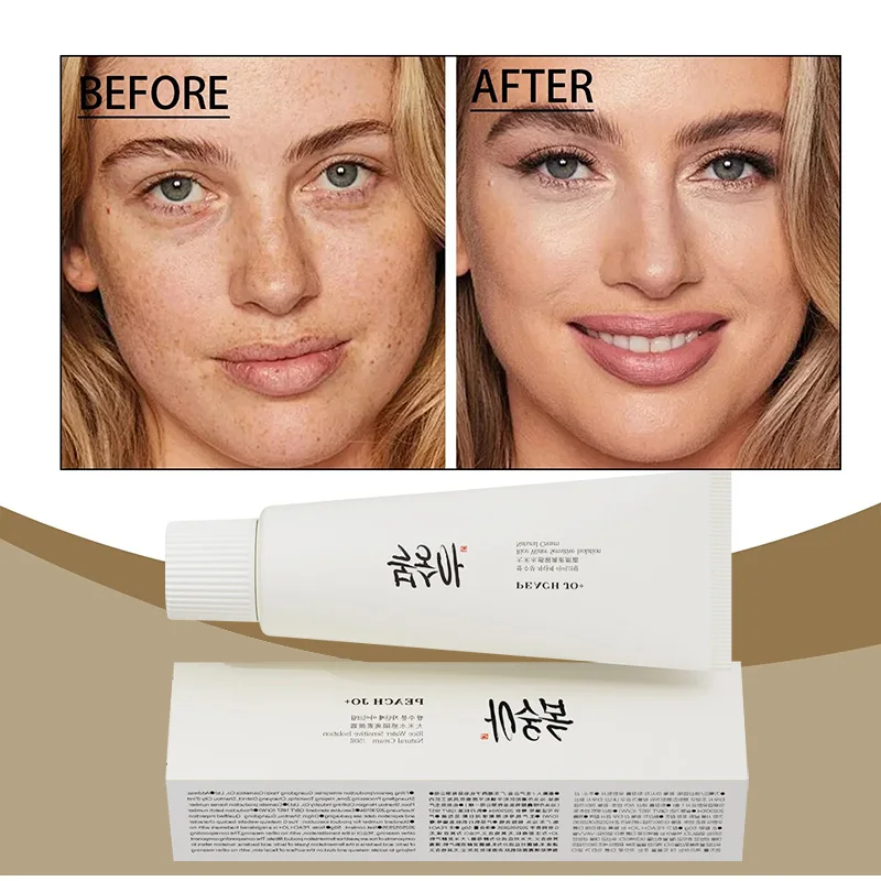 Koreanische Reis-Extrakt-Sonnenschutzcreme, feuchtigkeitsspendende Isolierung, erhellt die Hautton-up-Creme, lichtgefühlender Concealer, tägliche Make-up-Basis